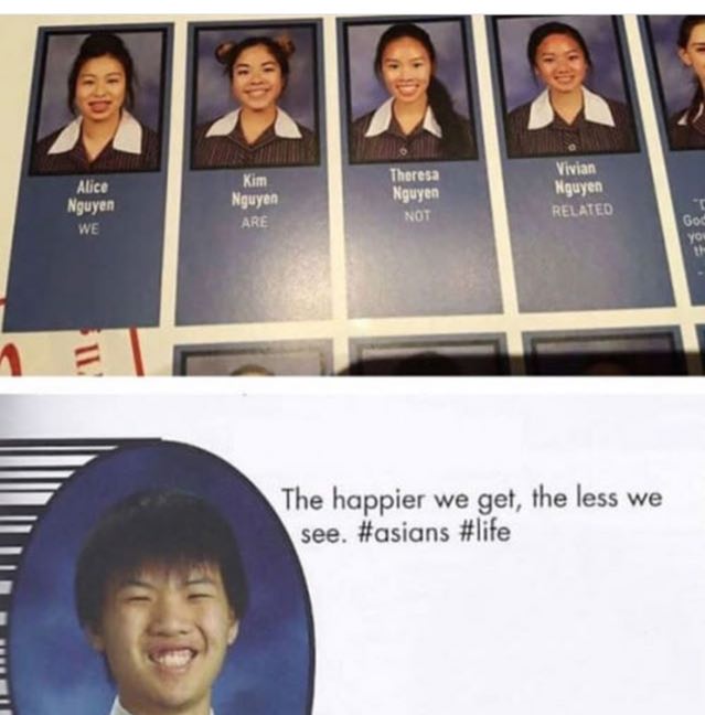 Vivian Alice Kim Theresa Nguyen RELATEO ARE мот The happier we get, the less we see. #asians #life 5