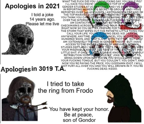 WHAT THE FUCK DID YOU CKING SAY, PIG? HAVE YOU KNOW Apologies in 2021 GENDER DI'VE IN REPORTING NUMER@US SECRET GROUP REPORTED OVER Зар TRAINEDVIN |1 а joke THE TOP YOU THINK YOU THE 14 years ago. OVE