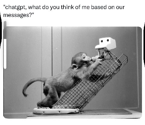 "chatgpt, what you think of me based our messages?"