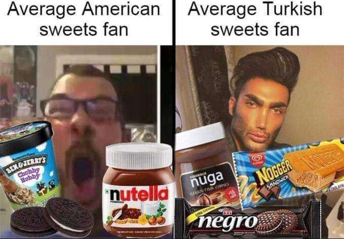 Average American Average Turkish sweets fan sweets fan 3