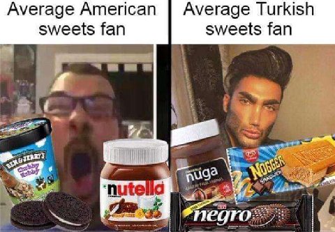 Average American Average Turkish sweets fan sweets fan 3
