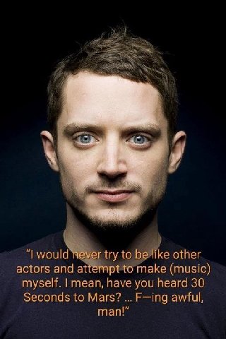 и 2 never try to be like other acters and attempt to make (music} myself. mean, have you heard 30 Seconds to Mars? awful, пап!”