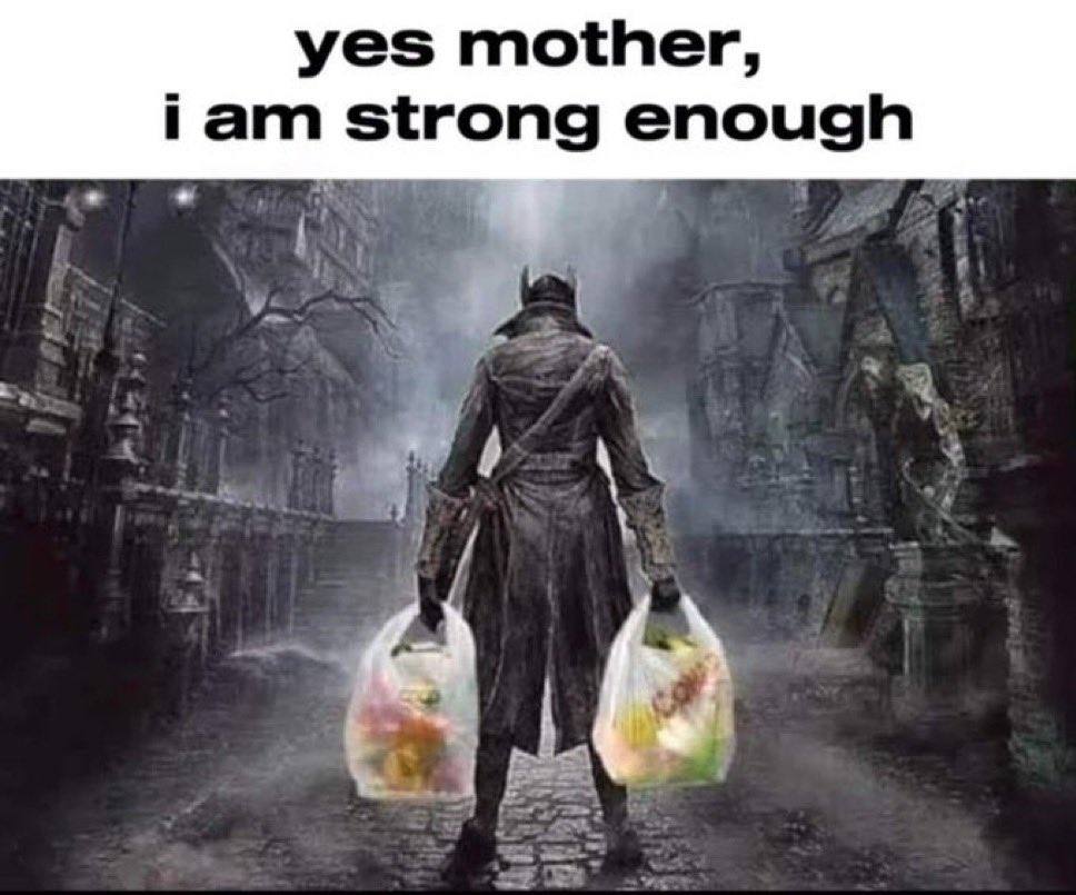 yes mother, iam strong enough