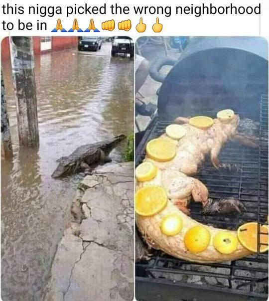 this nigga picked the neighborhood to be in