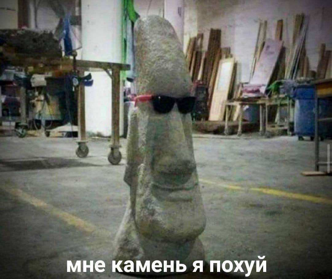 мне камень я похуй