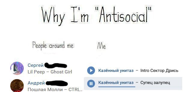 Why Lim ‘Antisocial воре me Me Сергей в Lil Peep Ghost Girl Казённый унитаз Intro Сектор Дрись Андрей 4» о Казённый унитаз Супец залупец Пошлая Молли CTRL
