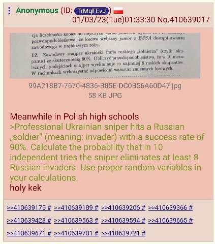 Anonymous (10: 01/03/23(Tue)01:33:30 No.410639017 liczebnosci kobiet zawodowego najblizszym roku. prawdopodobieristwo, losowo wybrany junior ESSA dostapi awansu 12. Zawodowy snaj рег ukraitiski trafia