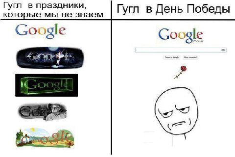 Гугл в праздники, которые мы не знаем Гугл в День Победы gle и