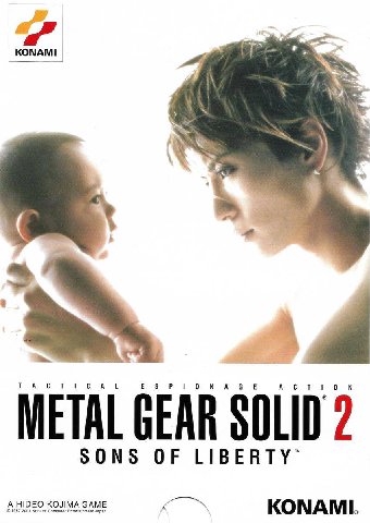 KONAMI a A СВЕ METAL GEAR SOLID 2 SONS OF A HIDEO KOJIMA GAME A KONAMI