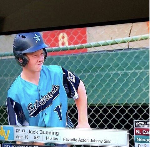 „2 of) 4 4 А Jack Buenin 5 8" Age: 13 140 Ibs Favorite Actor: Johnny Sins Nevad NYY
