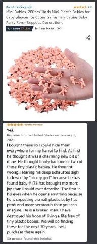 205 Mini Babies, 200pcs Tinch Mini Plastic Babies for Baby Shower Ice Cubes Game Tiny Babies Baby Party Favor Supplies Decorations for *mir 1000* а Yes. Reviewed in the United States on January 7, 202