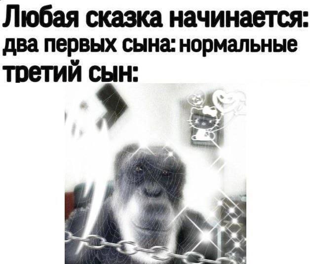 Любая сказка начинается: два первых сына: нормальные третий сын: