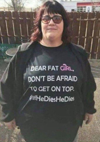DEAR FAT DON’T BE AFRAID GET ТОР.