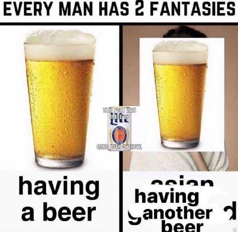 EVERY МАМ HAS с FANTASIES having having a beer