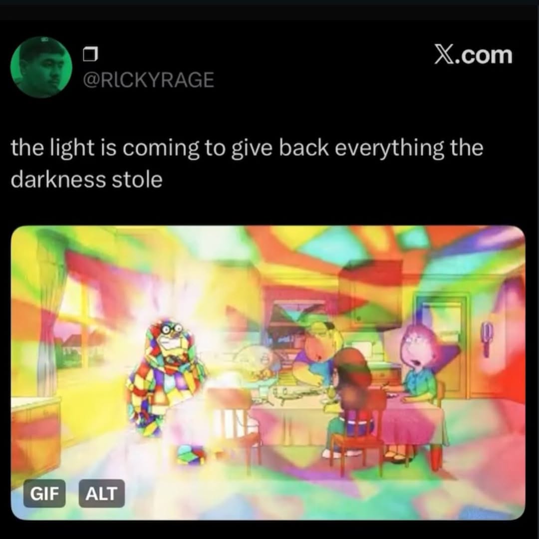 Х.сот the light is coming to give back everything the darkness stole 4