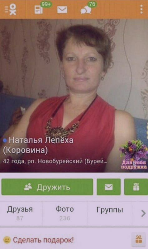 Наталья Лепёха (Коровина) 42 года, Новобурейский (Бурей... подр Дружить Друзья Фото Группы Сделать подарок!