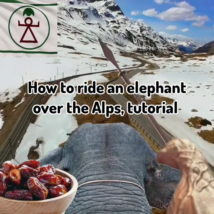 Pafover thelAlpsitutorial- - - How'touride an glephane <
