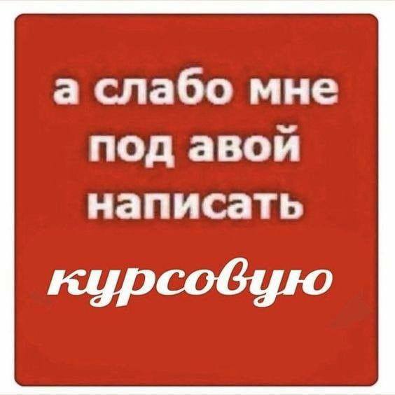 а слабо мне под авой написать курсовую