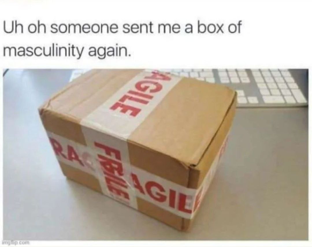 someone sent me a box of masculinity agen.