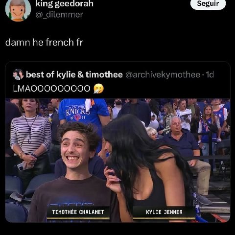 king беедогап damn he french best of kylie timothee TIMOTHEE CHALAMET JENNER