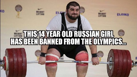 IN THIS 14 YEAR OLD RUSSIAN GIRL HAS BEEN BANNED FROM THE