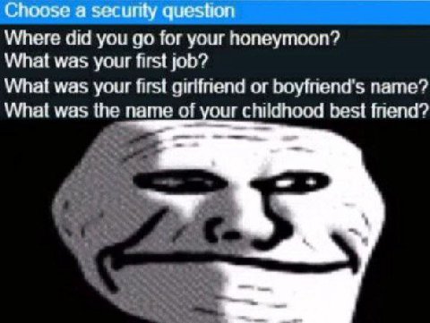 Choose а secunty question Where did you for your honeymoon? What was your first job? What was your first or name? What was the name of your childhood best fnend?