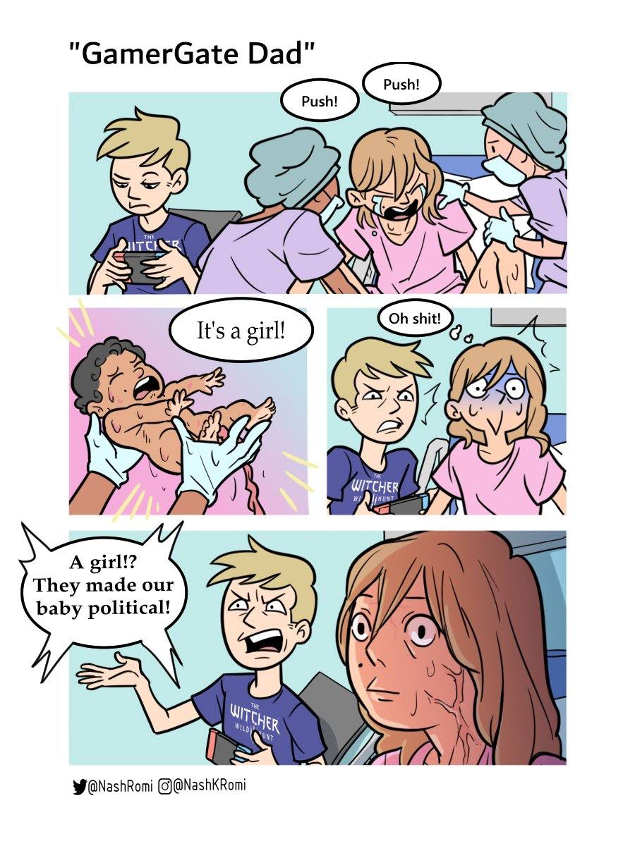 "GamerGate Dad" an A у WITCHER A girl!? They made our baby political!