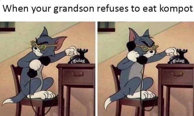 When your grandson refuses to eat kompot eulag