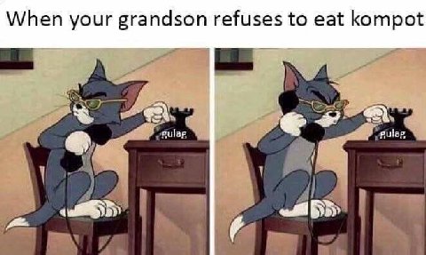 When your grandson refuses to eat kompot eulag