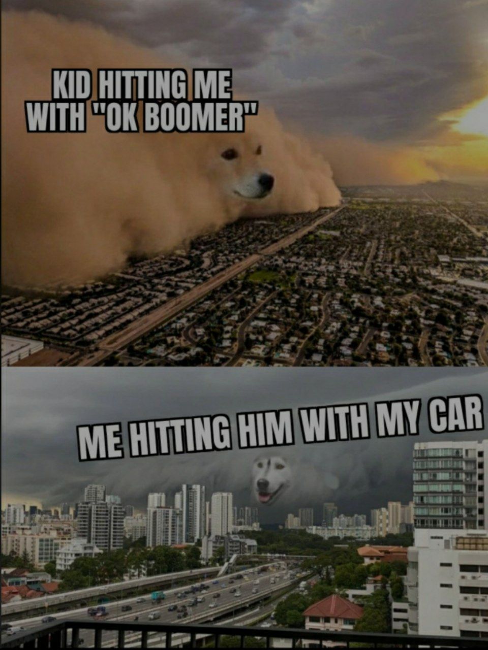 KID HITTING ME WITH BOOMER" ME HITTING HIM WITH My