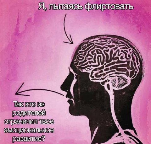 Я, пытаясь флиртовать Так кто из: родителей ограничил твое эмоциональное развитие?