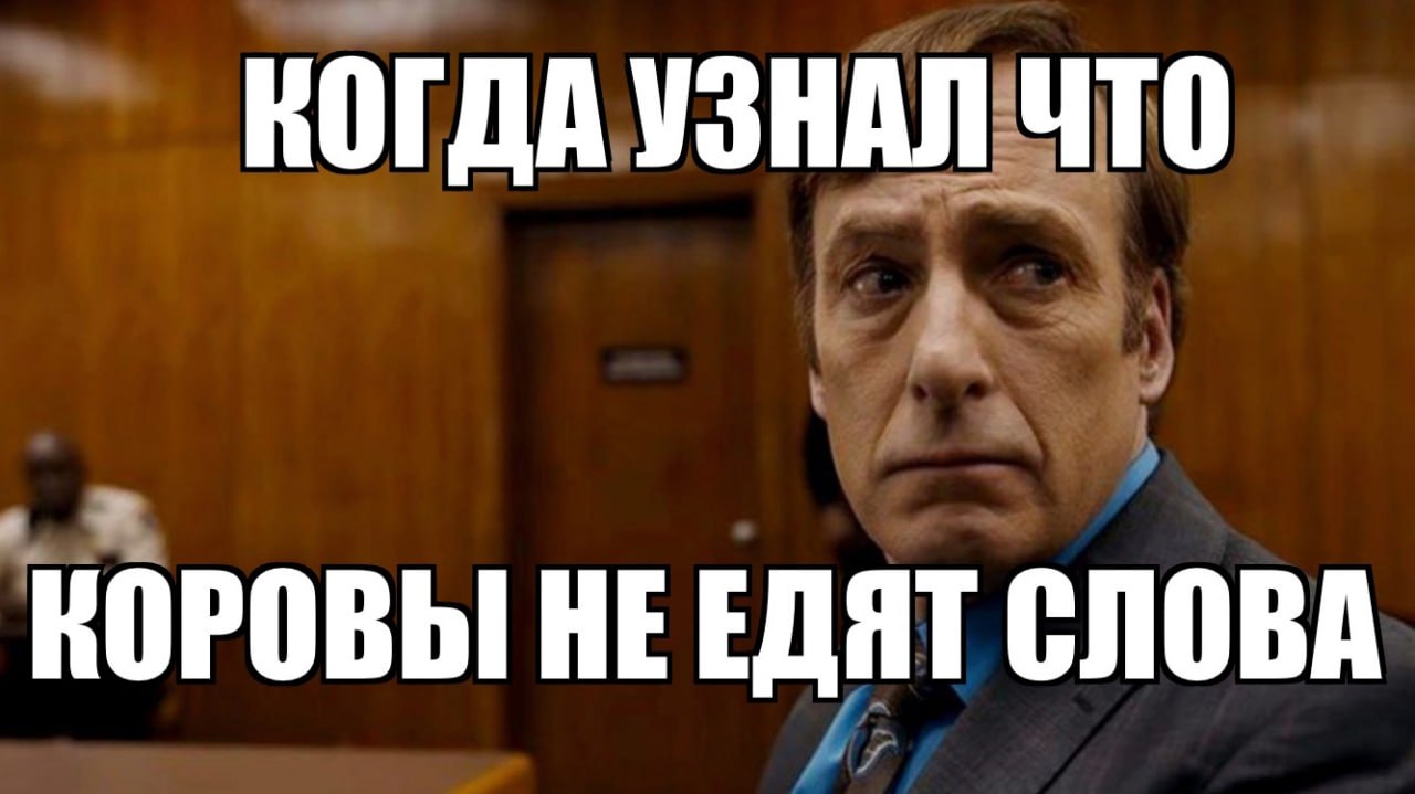 КОГДА УЗНАЛ ЧТО КОРОВЫ НЕЕДЯТ СЛОВА