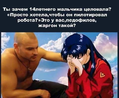 Ты зачем 14летнего мальчика целовала? «Просто он пилотировал робота?»Это у вас, педофилов, жаргон такой?