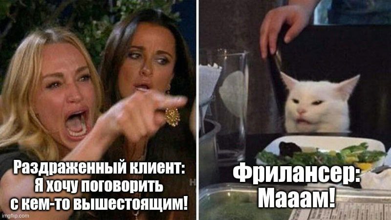 Раздраженный клиент: Я хочу поговорить скем-то вышестоящим!