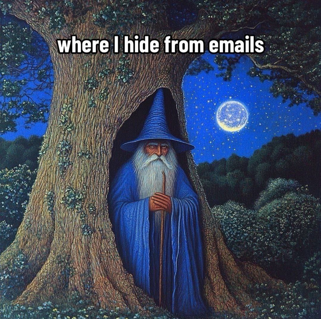 where hide from emails