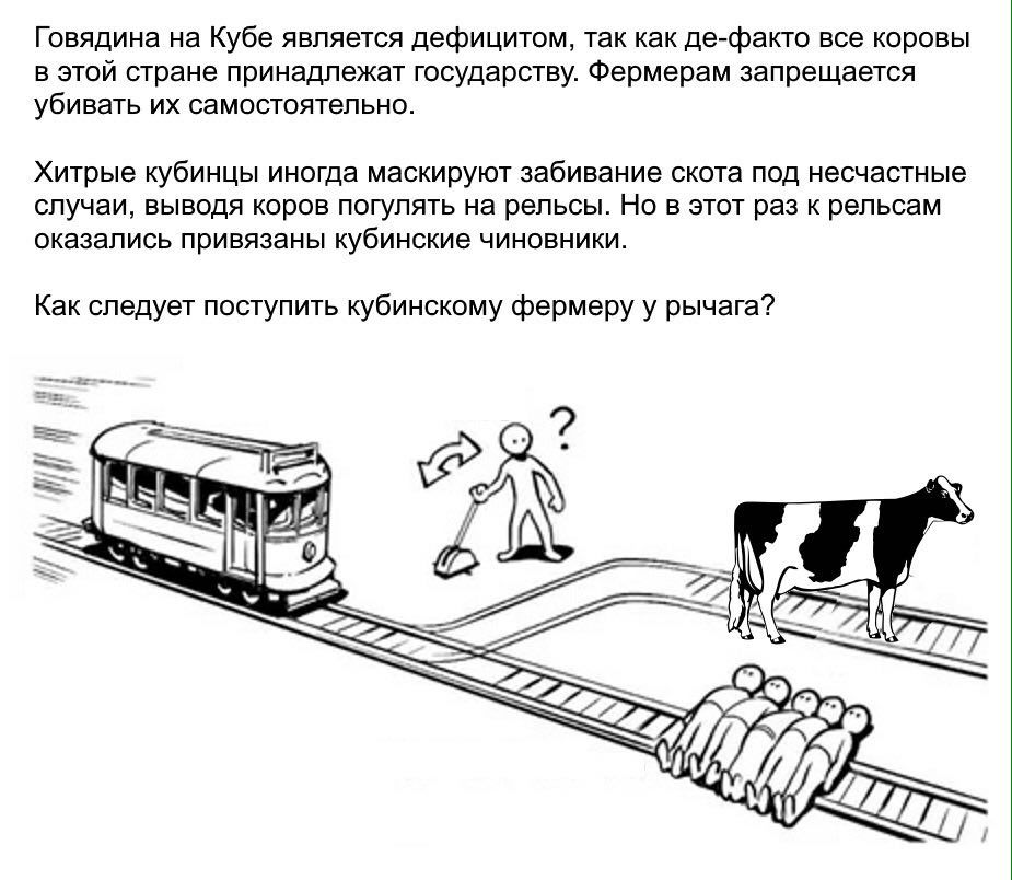 Говядина на Кубе является дефицитом, так как де-факто все коровы в этой стране принадлежат государству. Фермерам запрещается уби вать самостоятельно. Хитрые кубинцы иногда маскируют забивание скота по