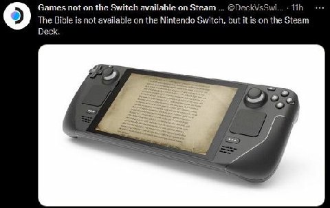 Steam Deck clearly superior to Nintendo Switch
