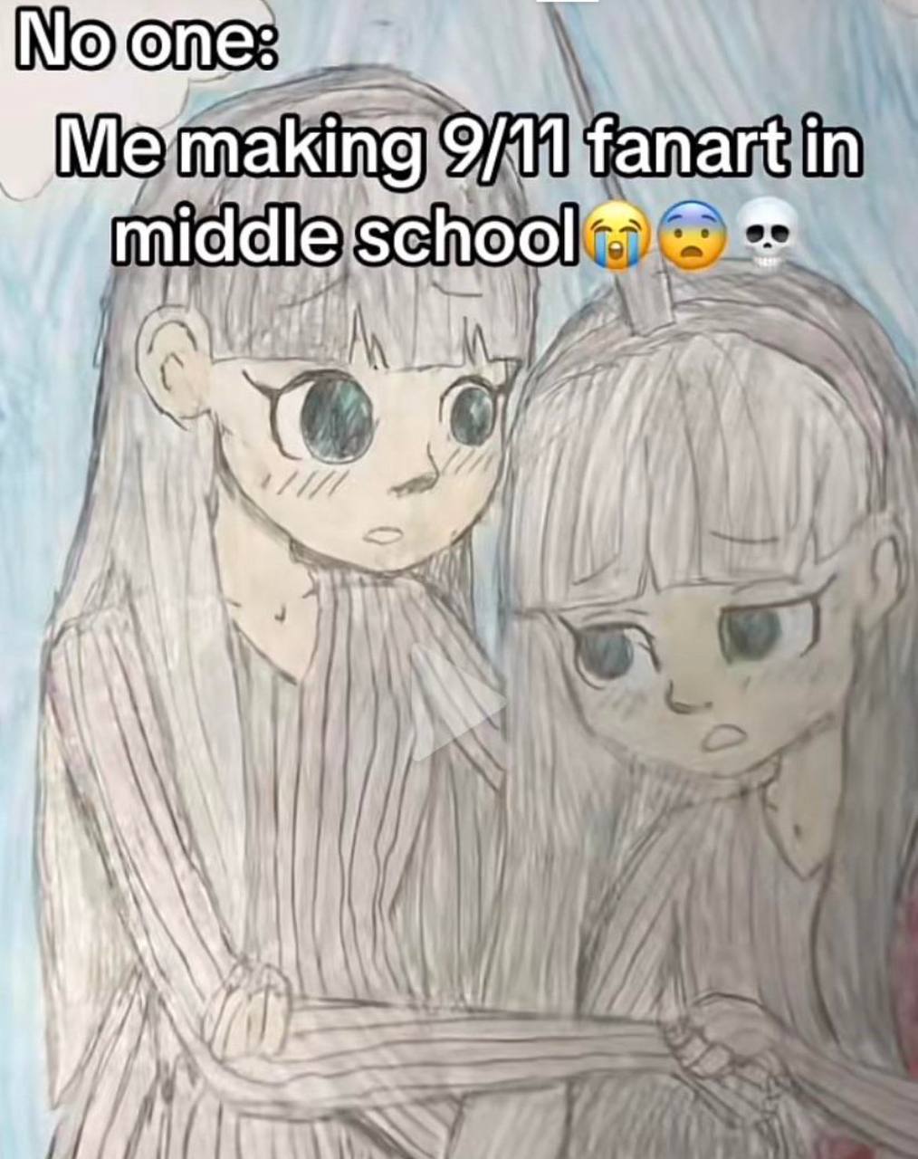 9/11 fanart in middle school i TAN