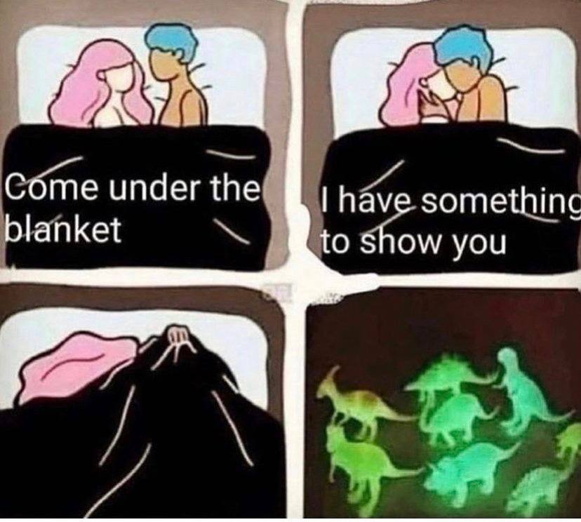 Come under the have somethinc blanket to show you