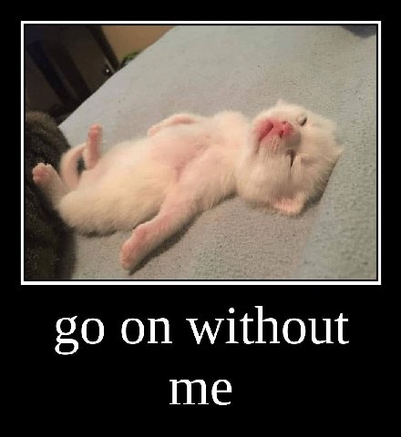 on without me