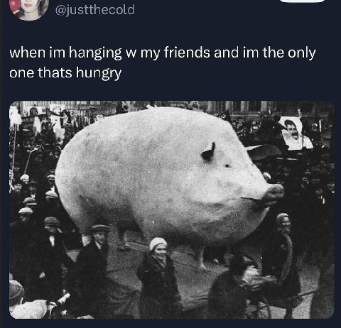 @justthecold when hanging my friends and the only one thats hungry 4