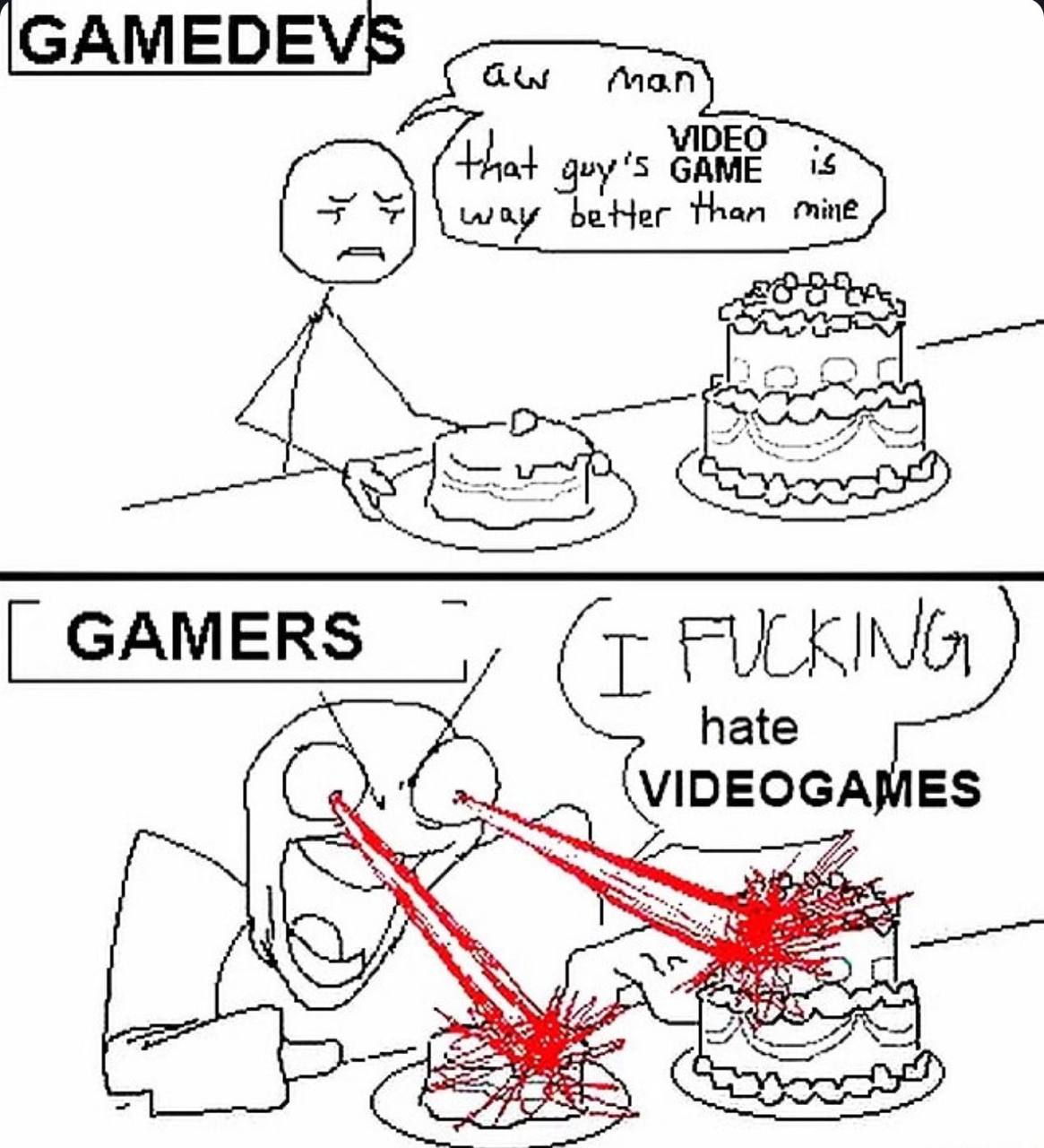 IGAMEDEVS is way than mine GAMERS (7 hate VIDEOGAMES