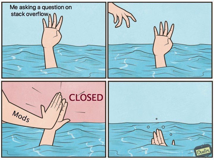 Me asking a question on stack overflow