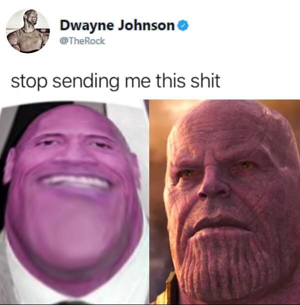 Dwayne Johnson @TheRock stop sending me this shit