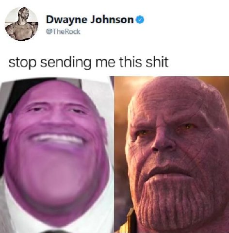 Dwayne Johnson @TheRock stop sending me this shit