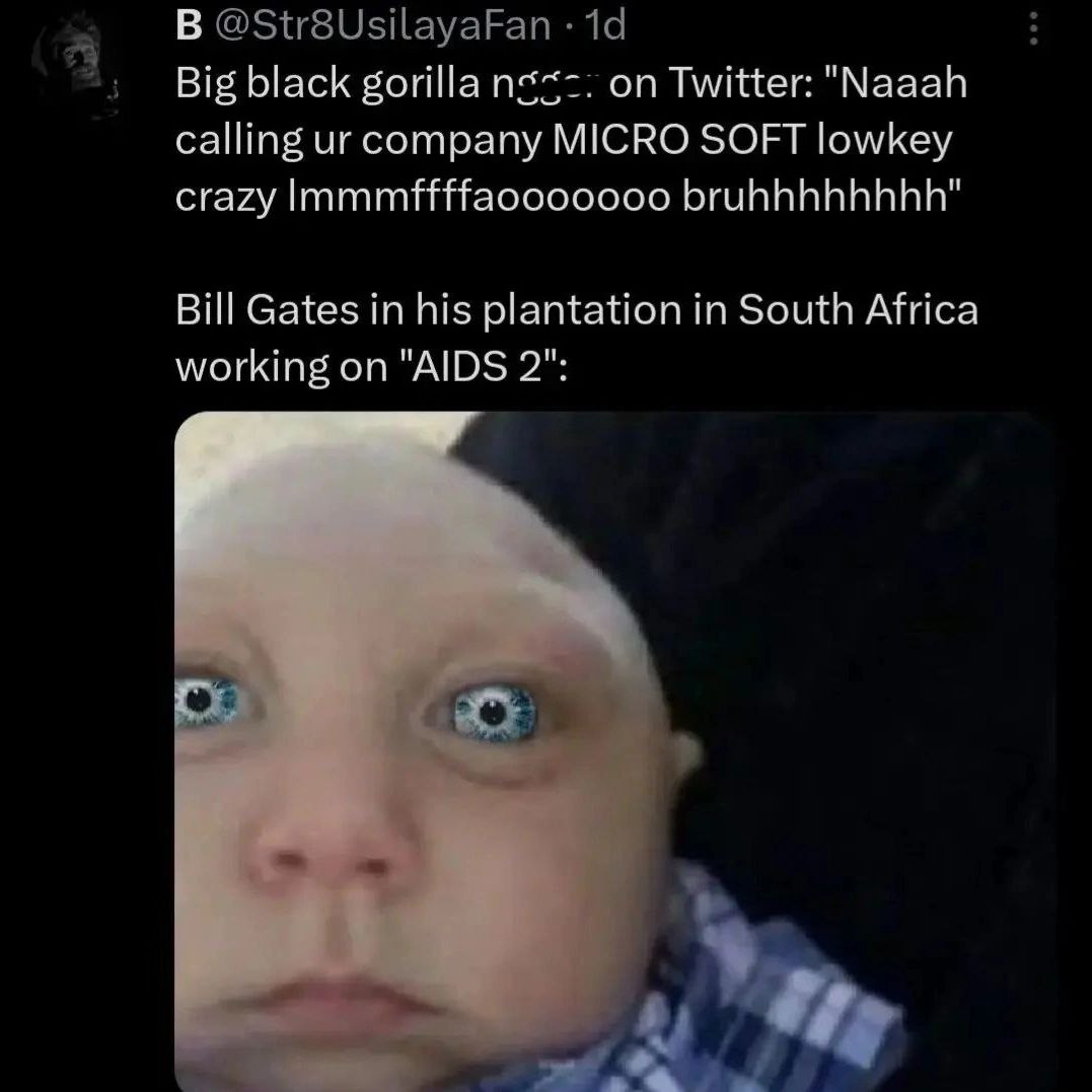 В Big black войНа on Twitter: "Мазай calling company MICRO SOFT lowkey crazy Bill Gates in his plantation in South Africa working on "AIDS 2":