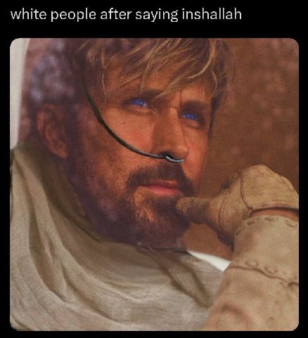 white people after saying inshallah