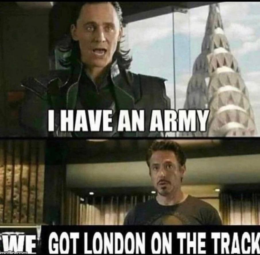 pay НАМЕАМ АВМУ GOT LONDON ON THE TRACK