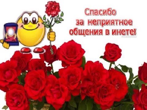 Спасибо за неприятное общения в инете!