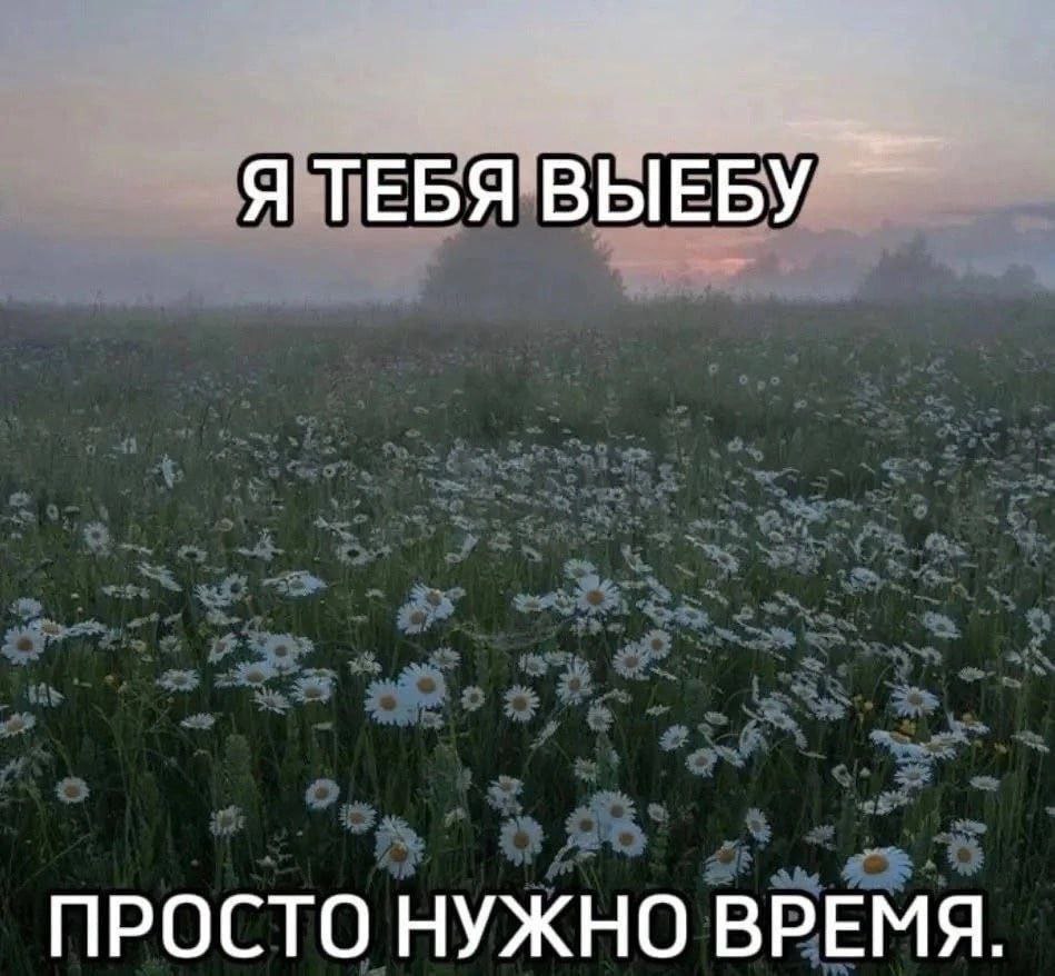 Я ТЕБЯ ВЫЕБУ ПРОСТО НУЖНО ВРЕМЯ.